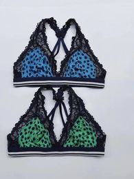 Bras Special Price Eagle Without Steel Ring Leopard Print Lace Deep V Underwear Thin Cup Non Refundable Or Exchangeable