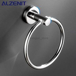 Towel Rings Towel Ring 304 Stainless Steel Bathroom Wall Mounted Round Towel Ring Towel Rack Kitchen Storage Accessories 240321