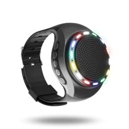 Speakers New U6 Wrist Watch Bluetooth Speaker With Radio FM Portable Outdoor Sports Running LED Colorful 32GB Memory Card PK B20 B90 U3