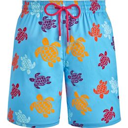 Vilebre Pantaloncini da uomo Bermuda Pantaloncini Boardshorts UOMO SWIM SHORTS TORTUES MULTICOLORES Trunks Uomo Surfwear Bermuda Beach Short Turtles Estate 89633