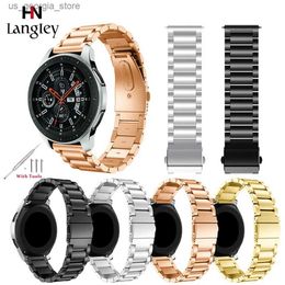 Watch Bands 20 22mm Wrist / Smart Universal All Stainless Steel band For Samsung Gear S2 S3 Classic For Ordinary Strap Y240321