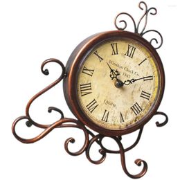 Table Clocks Decorate Ornament Clock Case For Living Room Mantelpiece