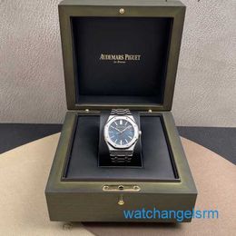 Famous Wristwatch Exciting AP Wrist Watch Watch Royal Oak Series 15510ST Blue Disc Mens Business Fashion Leisure Sports Mens Watch