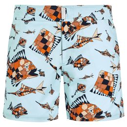 Vilebre Pantaloncini da uomo Bermuda Pantaloncini Boardshorts UOMO SWIM SHORTS TORTUES MULTICOLORES Trunks Uomo Surfwear Bermuda Beach Short Turtles Estate 89589