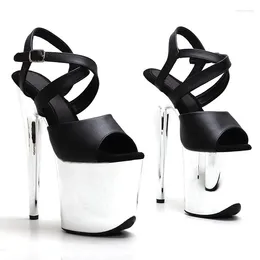 Sandals LAIJIANJINXIA 20CM/8inches PU Upper Fashion Sexy Exotic High Heel Platform Party Women Modern Pole Dance Shoes 315