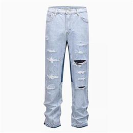 Washed Blue Jeans Pants Men Women Top Quality Vintage Trousers 24ss