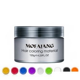 Pomades Waxes Mofajang Hair Wax For Styling Pomade Strong Style Restoring Big Skeleton Slicked 9 Colours Drop Delivery Products Care To Otoao