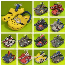 Sandals EVA kids CrocClog Crocodile Shoes non-slip Lightweight comfortable High-Quality children Summer Beach ventilate Slides Designers Cartoon Slippers A-17