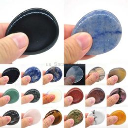 Face Massager Wholesale Anxiety Stone Thumb Massage Natural Gem Treatment Crystal Chakra Wizardry Tool Spiritual Spirit Therapy Mineral 240321