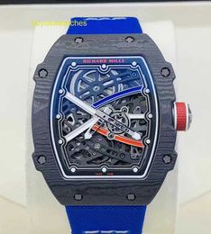 Nice Wristwatch RM Wrist Watch Collection Rm67-02 French Ntpt Carbon Fiber Limited Edition Leisure Machinery