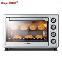 Electric Ovens 220V 2000W 48L Large-capacity Household Oven 6-tube Turn Fork Multi-function Baking Cake Bread Fermentation