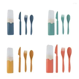 Dinnerware Sets Sleek Eco-friendly Utensils Versatile Affordable Student Cutlery Set Kitchenware Practical Dining Accessories