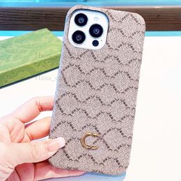 Custodia per telefono di lusso per iPhone 15 14 Pro Max Leather, Designer IPhone Case 15 14 Plus 12 Pro per donne Uomini Good Grip Affronta Ultra Slim Cover classica