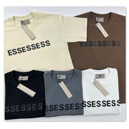 Designer t Shirt Fashion Simplesolid Black Letter Printing Tshirts Couple Top White Men Casual Loose Women Polo