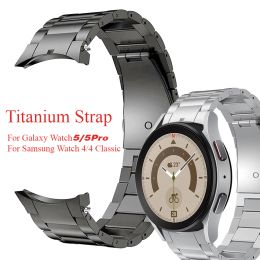 Rings 20mm Titanium Metal Strap for Samsung Galaxy Watch 5 Pro 45mm/4 5 40mm 44mm No Gaps Band for Galaxy Watch 4 Classic 46mm 42mm