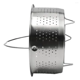 Double Boilers Steamer Basket Pot Dining For Pressure Cooker Steam Silver Stainless Steel 1pcs Kitchen Durable
