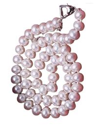 Pendants 8-9-10mm Natural White South China Sea Pearl Necklace 18 Inch