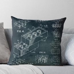 Pillow 1958 Toy Building Brick Throw Luxury Cover Custom Po Decorative Pillowcase Marble