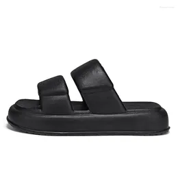 Slippers Men Comfortable Soft Thick Sole Slides Indoor Outdoor Sandals Beach Mens Casual Shoes Flip-flops Home Couple