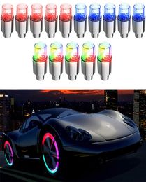 Universal Car Wheel Tyre Valve Caps Cycling LED Lights Personality Creative Cars Wheel Caps Auto Exterior Decoration Accessories4883398