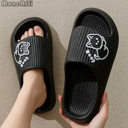 Slippers Summer Women Beach Thick Platform Slides Eva Indoor House Flip Flops Ladies Fashion Soft Sole Cloud Sandals019 H240322