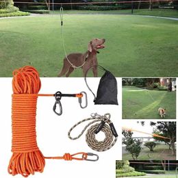 Dog Collars Leashes Strong Leashs Pet Leash Ropes Reflective Training Line Walking With Lock Buckle Versatile Reliable Drop Delive Dhkcy