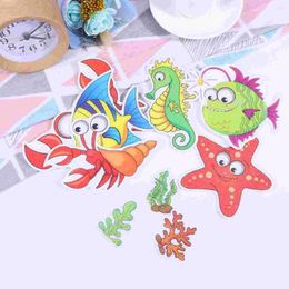 Bath Mats Bathroom Anti-slip Stickers Waterproof PU Rubber Shrimp Crab Patterns Cartoon Household Room Bathtub Tape Sand A30