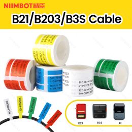 Survival Niimbot B21 B1 B3s B203 Printer Label Cabel Sticker Network Security Switch Label Tape Label Maker Selfadhesive Paper Rolls