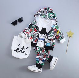 Clothing Sets Baby Boy Fashion Set Hooded Coat T Shirt Pants Kid Suits High Quality Autumn Spring Children Clothes 1 2 3 4 Years1250697