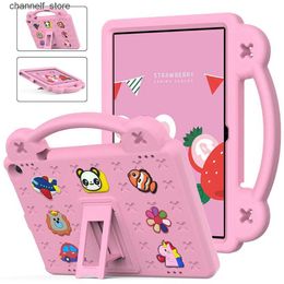 Tablet PC Cases Bags Case for Fire HD 10 2021 Child Kids Shockproof EVA Tablet Stand Cover for Fire HD 10 Plus 10.1 Handle Cases FundaY240321Y240321