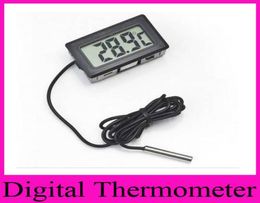 Professinal Mini Digital LCD Probe Aquarium Fridge zer Thermometer Thermograph Temperature for Refrigerator 50 110 Degree FY2296140