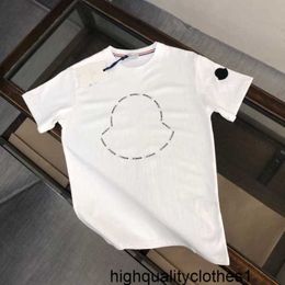 Designer Meng Jia's Correct Version of Hong Kong Aberdeen Art Men's Pure Cotton Short sleeved T-shirt for Men's Summer Fashion Brand Loose Men's Clothing for Men's Wear OCXL