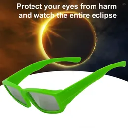 Outdoor Eyewear 5Pcs Solar Eclipse Glasses Sun Viewing Safe Shades Certified Sunglasses 4 Colours For Direct Observation Of The