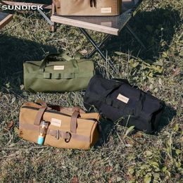 Storage Bags Cylinder Tent Nail Peg Tool Bag Large Capacity Canvas Hammer Organizer Pouch Lightweight Breathable Camping Supplies