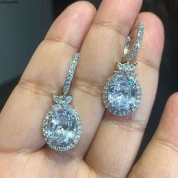 Cao Shis High-end Luxury Live Broadcast New Products Recommend Multi-color Caibao Series Earrings. Womens Long Zircon Earrings Sell Well Tdsx