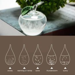 Bottles 1PCS Transparent Glass Storm Water Drop Forecast Bottle Monitor Barometer Weather Decoration S5P5