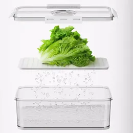 Storage Bottles Capacity Bread Container Refrigerator Box With Timer Lid For Airtight Food Transparent Dumplings