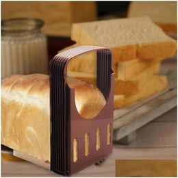 Baking Pastry Tools Bread Slicer Slicing Guide Kitchen Loaf Toast Adjustable For Drop Delivery Home Garden Dining Bar Bakeware Otzyn