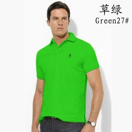 Luxury men's classic Pony brand Polo shirt England quick drying cotton short sleeved new summer tennis cotton t-shirt Asian size