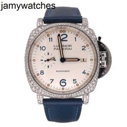 Mens Panerass Luxury Watches Wristwatches Due 42mm Men's Steel Automatic Watch Diamond Pam00906 Mechanical Full