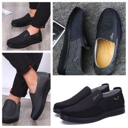 Shoes GAI sneaker sports Cloth Shoes Mens Singles Business Low Top Shoes Casual Soft Sole Slippers Flat sole Men Shoes Black comforts softs big size 38-50