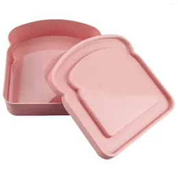 Storage Bottles 1pc Sandwich Containers Food Box With Lid Container Temperature Resistance Lunch Case Boxes