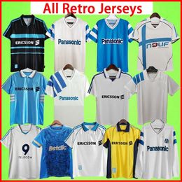 Vintage 1990 Marseilles Retro Soccer shirt 1991 1992 1993 1998 1999 2000 Retro Soccer Jersey Maillot Olympique De Marseilles Football Shirts CANTONA WADDLE Pelrsey