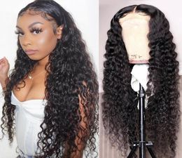 13x4 Lace Front Wig For Black Women Malaysian Curly 360 Frontal Wigs Human Hair Pre Plucked 30 Inch Hd Deep Wave Full6153298