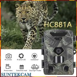 Hunting Trail Cameras Suntekcam HC881A Hunting Trail Camera 24MP 1080P Wireless 0.3S Infrared Night Vision Motion Activation Trigger Safety Camera Output Q240321
