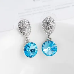 Stud Earrings ER-00565 Korean Fashion Crystal Jewlery Birthday Gift Luxury For Women 2024 Wholesale Items With