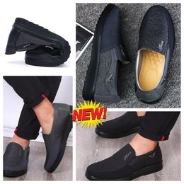 Shoe GAI sneaker sport Cloth Shoes Men Singles Business Low Top Shoes Casual Soft Sole Slipper Flat Leather Men Shoe Black comfort soft size 38-50