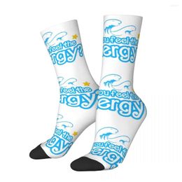 Mens Socks Male Can You Feel The Kenergy Comfortable Funny Happy Kenough Harajuku Stuff Middle Tuockings Gift Drop Delivery Apparel Un Ot2Du