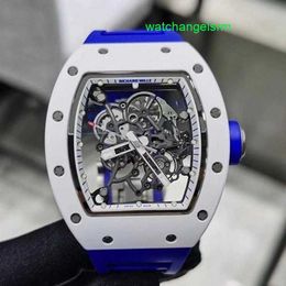 Classic RM Wrist Watch Chronograph RM055 Series Ceramic Manual Machinery 49.9*42.7mm White Ceramic Limited to 40 pieces