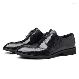 Casual Shoes Mens Leather Pointed Business Dress Work Wedding For Men Formal Men's Plus Size 38-48